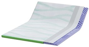 vidaXL Στρώματα Λευκό και Πράσινο 160 x 200 cm
