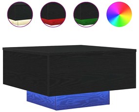 vidaXL Τραπεζάκι Σαλονιού Μαύρη δρυς 55 x 55 x 31 cm