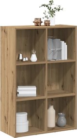 vidaXL Ντουλάπι βιβλίου/Σιδερένιο ντουλάπι Artisan Oak 66x30x98 cm