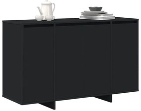 vidaXL Πλαϊνό γραφείο Μαύρο 120 x 41 x 75 εκ. Επεξεργασμένο ξύλο
