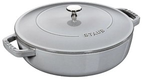 Κατσαρόλα Ρηχή Μαντεμένια Graphite 40511-470 Φ28cm/3,70Lt Grey Staub 28cm Μαντέμι