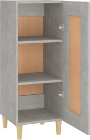 vidaXL Ντουλάπι Γκρι Σκυροδέματος 34,5x34x90 εκ. Επεξεργασμένο Ξύλο