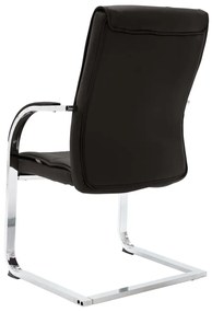 Καρέκλα Γραφείου «Πρόβολος» Μαύρη από Συνθετικό Δέρμα - Μαύρο