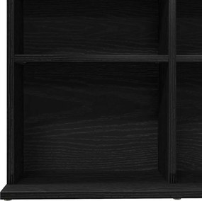 vidaXL Ντουλάπι για CD Μαύρο Δρυς 100x23x89,5 εκ. από Τεχνητό Ξύλο
