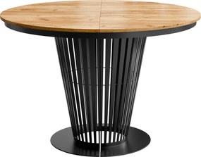 Τραπέζι Elantra Επεκτεινόμενο-Μαύρο - Φυσικό-Μήκος: 100 εκ.