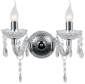 Απλίκα Τοίχου Aca Pegasus SF63992WC Chrome/Clear