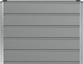 vidaXL Γλάστρα Ανοιχτό γκρι 100 x 40 x 75 cm Ατσάλι