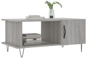 vidaXL Τραπεζάκι Σαλονιού Γκρι Sonoma 90x50x40 εκ. Επεξεργασμένο Ξύλο