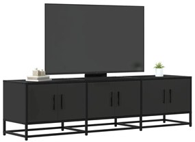 vidaXL Έπιπλο Τηλεόρασης Μαύρο 150x35x41 εκ. Επεξεργ. Ξύλο / Μέταλλο