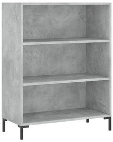 vidaXL Ντουλάπι Γκρι Σκυροδέματος 69,5x34x180 εκ. Επεξεργασμένο Ξύλο
