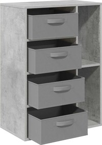 vidaXL Πλαϊνό γραφείο Γκρι Σκυροδέματος 60 x 33,5 x 84 εκ