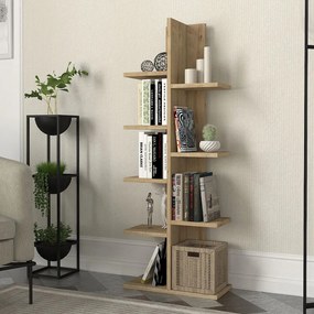 Βιβλιοθήκη Tree Megapap χρώμα sapphire oak 45x21,4x121,8εκ.