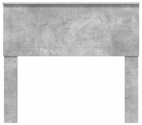 vidaXL Κεφαλάρι Σκυρόδεμα Γκρι 100 cm Επεξεργασμένο ξύλο