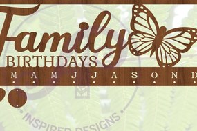 Intra απο ξύλο plywood 3mm-4mm πάχος ημερολογίου πεταλούδας Cut Δίασταση 50x50 cm INTRAFABR-68401046