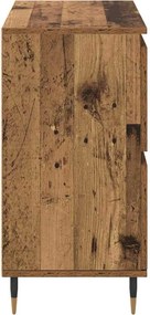 vidaXL Πλαϊνό γραφείο Παλιό ξύλο 60 x 35 x 70 cm