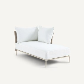 Ανάκλιντρο αναστρέψιμο με πλεκτούς ιμάντες, Leandra