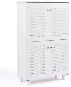 Παπουτσοθήκη-ντουλάπι REAL χρώμα λευκό 77x34x123 100-03561