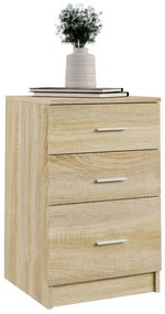 vidaXL Κομοδίνο Sonoma Δρυς 40 x 40 x 63 εκ. από Επεξεργασμένο Ξύλο