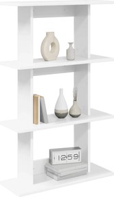 vidaXL Ράφι Τοίχου Επιτοίχιο Λευκό 56 x 20 x 90 εκ Επεξεργασμένο Ξύλο