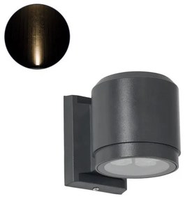 Απλίκα Φωτιστικό Τοίχου LED 12W IP67 Θερμό 2700K Ανθρακί WALLLIGHT-SONA 90481 Globostar-90481-Ανθρακί 90481