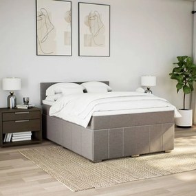 ΚΡΕΒΑΤΙ BOXSPRING ΜΕ ΣΤΡΩΜΑ TAUPE 140X200 ΕΚ. ΥΦΑΣΜΑΤΙΝΟ 3287095