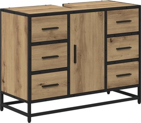 vidaXL Ντουλάπι Μπάνιου Artisan Oak 80 x 33 x 60 εκ Επεξεργασμένο Ξύλο