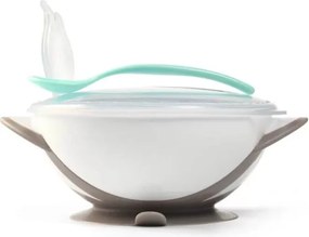 Bowl With Suction Cup And Spoon - White 1063/02
