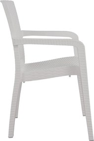 Καρέκλα Κήπου ArteLibre Λευκό Rattan 58x55x87cm
