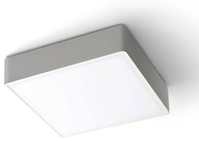 Φωτιστικό Οροφής - Πλαφονιέρα Donousa 4209300 L300X300 Silver Viokef Aluminium