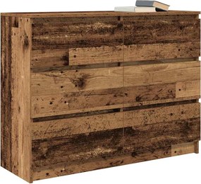 vidaXL Sideboard Παλιό ξύλο 100x35x76 cm Ξύλο μηχανής