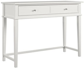 Τραπέζι γραφείου Tulsa B100, Με συρτάρια, 76x92x46cm, Άσπρο