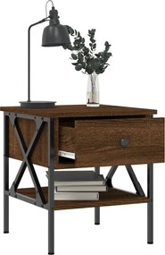 vidaXL Κομοδίνα 2 τεμ Καφέ Δρυς 40x42x45 εκ. από Επεξεργασμένο Ξύλο