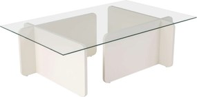 Τραπεζάκι Σαλονιού Ξύλο Λευκό FLAVIO 105x65x30