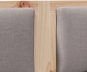 vidaXL Κεφαλάρι Άλλο Καφέ 135 cm Μασίφ ξύλο πεύκου