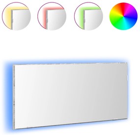 vidaXL Έπιπλο Καθρέφτη Μπάνιου  με LED Φωτισμό Γκρί Σονομά 80x37 εκ