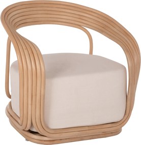 ΠΟΛΥΘΡΟΝΑ DUCHESS ΑΠΟ RATTAN ΦΥΣΙΚΟ-ΕΚΡΟΥ ΜΑΞΙΛΑΡΙ HM9478 81x59x70Y εκ.