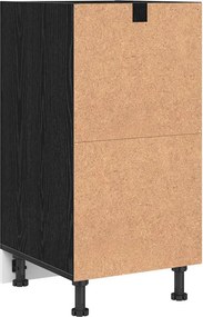 vidaXL Βάση Ντουλάπας Κουζίνας Μαύρη δρυς 40 x 44,5 x 81,5 εκ.