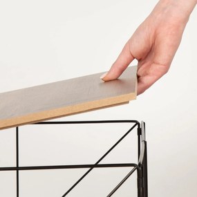 Ράφι παλτών Max Home Σίδερο Ξύλο MDF (4 Μονάδες)