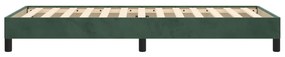 Πλαίσιο Κρεβατιού Σκούρο Πράσινο 90x190 εκ. Βελούδινο - Πράσινο