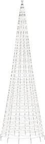 vidaXL Χριστουγεννιάτικο δέντρο LED 1534 LED Ψυχρό Λευκό 500 εκ.