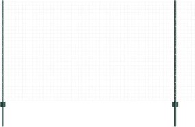 vidaXL Στύλος Περιφράξεων 44 pcs Πράσινο 180 cm Ατσάλι