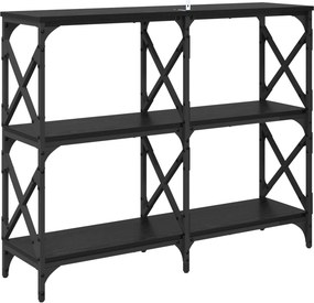 vidaXL Τραπέζι κονσόλας Μαύρη Οξυά 100 x 28 x 80,5 εκ.
