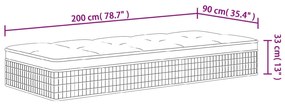 ΣΤΡΩΜΑ ΜΕ POCKET SPRINGS ΜΕΣΑΙΑ ΣΚΛΗΡΟΤΗΤΑ 90 X 200 ΕΚ. 372899