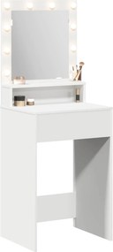 vidaXL Τραπέζι περιποίησης Λευκό 50 x 41 x 135 εκ Επεξεργασμένο Ξύλο