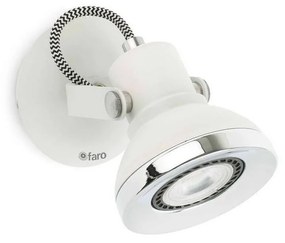 Φωτιστικό Τοίχου - Απλίκα Led Ring-1 40550 White Faro Μέταλλο