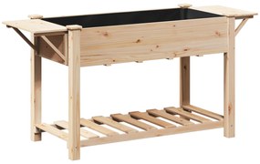 vidaXL Κήπος Γλάστρας με Ράφια 155x59x76 εκ. Μασίφ Ξύλο Πεύκου