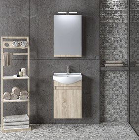 Set Bathroom Furniture SIENA 45 Sonoma 46.5x37.5x135 εκ.