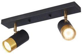 Φωτιστικό Οροφής Braytron BV04-00022 Χρυσό Ματ (Gold Mat- Satin), Μαύρο Ματ (Black Mat)