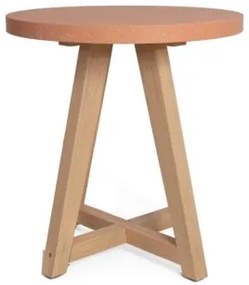Τραπέζι Bistro Noria Terazzo Pink White (70x70x75) Soulworks 0800021