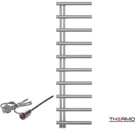 Thermo ACCENT Θερμαινόμενη πετσετοκρεμάστρα από ανοξείδωτο χάλυβα με ηλεκτρική λειτουργία 176x50cm Inox Brushed